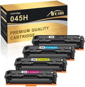 img 4 attached to Arcon Replacement Toner Cartridges for Canon 045 045H CRG-045H Color ImageCLASS MF634Cdw MF632Cdw LBP612Cdw - 4 Pack