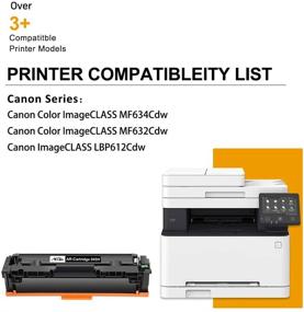 img 1 attached to Arcon Replacement Toner Cartridges for Canon 045 045H CRG-045H Color ImageCLASS MF634Cdw MF632Cdw LBP612Cdw - 4 Pack