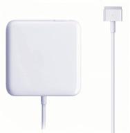 🔌 45w mac book air charger, replacement ac power adapter with t-tip magnetic connector - compatible for 11-inch and 13-inch mac book air models (mid 2012 and later), white logo