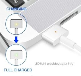 img 1 attached to 🔌 45W Mac Book Air Charger, Replacement AC Power Adapter with T-Tip Magnetic Connector - Compatible for 11-inch and 13-inch Mac Book Air Models (Mid 2012 and later), White