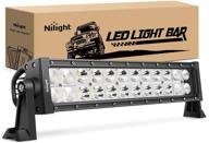 🚜 nilight ni01c-72w 13.5-inch 72w led work light spot bar for off-road driving, fog lamp, 4x4 off-road, atv, suv, jeep logo