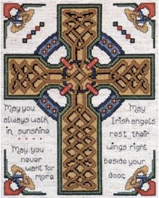 img 1 attached to Tobin Celtic Cross Counted Cross Stitch Kit: Create Your Own Stunning Celtic Masterpiece!