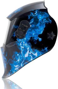 img 2 attached to 🔥 FOOWOO Auto-Darkening Welding Helmet: Solar Powered Welder Mask with Adjustable Shade Range 5-9/9-13 for Grind/MMA, MIG/MAG, TIG Welding