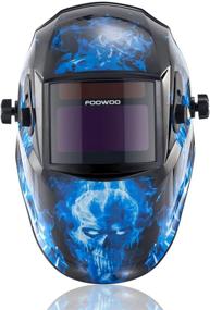 img 3 attached to 🔥 FOOWOO Auto-Darkening Welding Helmet: Solar Powered Welder Mask with Adjustable Shade Range 5-9/9-13 for Grind/MMA, MIG/MAG, TIG Welding