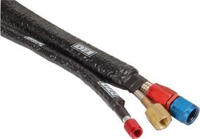img 2 attached to Enhanced Fire Sleeve and Tape Kit - 1-5/8&#34; I.D. x 3ft - Ideal Heat Protection for Wires, Hoses, and more - Black