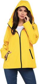 img 3 attached to Avoogue Lightweight Waterproof Jackets Jogging Women's Clothing and Coats, Jackets & Vests