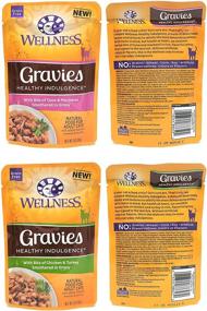 img 1 attached to 🐱 Wellness Healthy Indulgence Wet Cat Food Pouch Variety Pack - Assorted Flavors, 10 Pouches, 3-Ounces Each