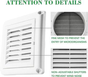 img 1 attached to Funmit Louvered Nesting Outside Exhaust