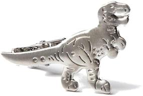 img 1 attached to 🦖 Dapper-Men's Premium Dinosaur Metal Clip: A Stylish Accessory for Every Gentleman