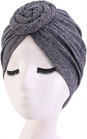 img 2 attached to Womens Autumn Winter Knotted Headwear Sports & Fitness