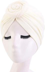 img 3 attached to Womens Autumn Winter Knotted Headwear Sports & Fitness