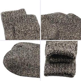 img 1 attached to 🧦 Womens Athletic Winter Wool Crew Cut Sports Socks - Century Star Knit Pattern Cashmere Warm Soft Socks