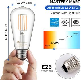 img 3 attached to 🌟 Enhance Your Space with Mastery Mart Dimmable Equivalent Decorative Lighting