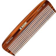 🔸 kent 12t wide teeth detangling comb for coarse hair - ideal for thick, curly, and wavy hair. perfect hair detangler for grooming, styling, beard, and mustache. saw-cut, hand-polished. handmade in england. logo