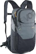 🎒 evoc ride 12 backpack - multisport hydration backpack with helmet transport - 12l capacity, carbon/grey logo