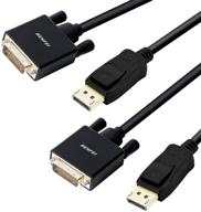 premium gold plated displayport display converter: compatible accessories & supplies for flawless connectivity logo