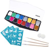 toymytoy face paint crayons 18 colors: safe, non-toxic and washable makeup kit for halloween (type 2) logo