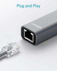 img 3 attached to Адаптер USB C к Ethernet от Anker: портативный 1-гигабитный сетевой хаб для MacBook Pro, iPad Pro, ChromeBook, XPS, Galaxy S9/S8 и многих других устройств!