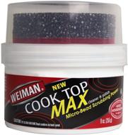 🌟 weiman max cooktop cleaner - 9 ounce - effortlessly eliminate stubborn burned-on food, grease, and watermarks, crafting a gleaming glass cooktop logo