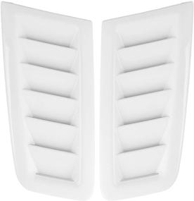 img 4 attached to Akozon Car Hood Vent Scoop Kit Air Flow Intake Louvers Hoods Vents Bonnet Cover For Focus RS MK2 Style(White)