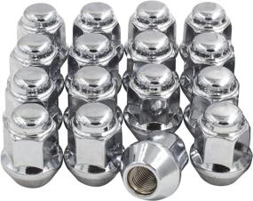 img 4 attached to Premium OEM Wheel Accessories: 16 Chrome 10x1.25 ATV Lug Nuts - Fits 2017 Can Am Maverick, Defender, Commander