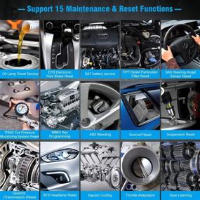img 1 attached to 🔧 ThinkDiag Mini Bluetooth OBD2 Сканер: Считыватель кодов для полной системы автомобиля, iOS и Android, 15 Сброс сервиса, Бесплатное программное обеспечение
