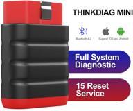 🔧 thinkdiag mini bluetooth obd2 сканер: считыватель кодов для полной системы автомобиля, ios и android, 15 сброс сервиса, бесплатное программное обеспечение логотип