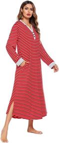 img 1 attached to Ekouaer Christmas Nightshirt Nightgown Loungewear Women's Clothing