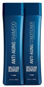 img 1 attached to Brazilian Blowout Anti Aging Shampoo Conditioner