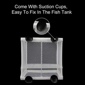 img 1 attached to Senzeal Fish Breeder Box Hatchery Incubator Net with Nylon Isolation Mesh & 3pcs Pipette