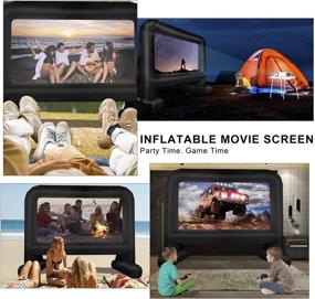 img 3 attached to 🎬 OUTTOY 20 Feet Inflatable Movie Screens: Stunning Outdoor Theater Experience with Quiet Blower and Carry Bag - Supports Front and Rear Projection!