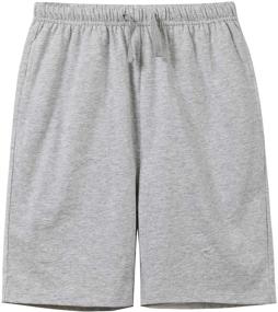 img 2 attached to 🩳 UNACOO Unisex 2 Pack Cotton Shorts: Premium Boys' Clothing for Comfort and Style