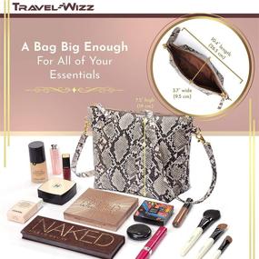 img 3 attached to 💼 Ultimate Travel Companion: Grab & Go with the Travel Wizz Makeup Clutch Purse Cosmetic!
