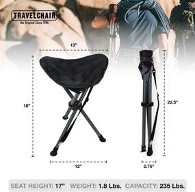 img 2 attached to TravelChair C-Series Slacker Folding Tripod: Portable Outdoor Adventure Chair - Affordable Version of TravelChair Slacker Stool