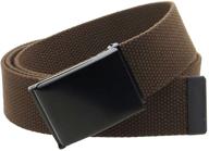 stylish canvas flip top black buckle for men's accessories: a solid choice logo