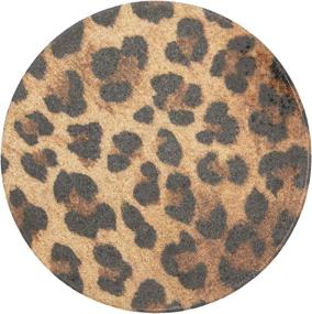 img 1 attached to 🐆 Leopard Print Ceramic Coaster for Animal Lovers