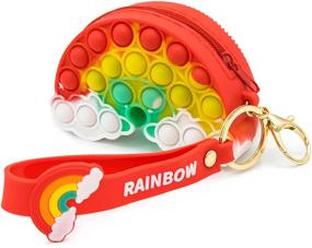 img 4 attached to 🌈 Liryo Rainbow Sensory Silicone Keychain: Elevate Your Senses!