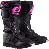 👢 o'neal women's rider boot in black and pink - size 8 (black/pink, size 8) logo