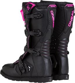 img 2 attached to 👢 O'Neal Women's Rider Boot in Black and Pink - Size 8 (Black/Pink, Size 8)