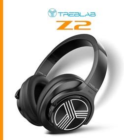 img 3 attached to 🎧 TREBLAB Z2: Over Ear Workout Headphones with Microphone, Bluetooth 5.0, Active Noise Cancelling (ANC), 35H Battery Life - Black (Renewed)