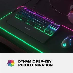 img 3 attached to 💥 SteelSeries Apex Pro TKL Mechanical Gaming Keyboard: Unleash Next-Level Speed with World's Fastest Switches, OLED smart display, Compact Design & RGB Backlit