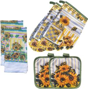 img 4 attached to Кухонные держатели для подсолнухов Салфетки для барбекю (Set