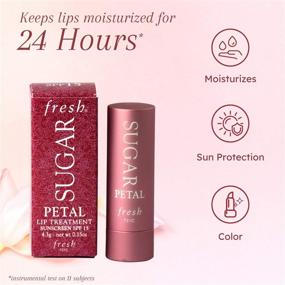 img 3 attached to 🌸 Fresher than Ever: Fresh Sugar Lip Treatment SPF 15 - Petal, 0.15oz, 0.15 Ounce