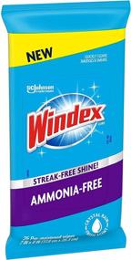 img 2 attached to Multipurpose Windex Ammonia-Free Glass Wipes - Crystal Rain Fresh Scent, 25 Count