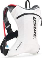 🚴 uswe outlander pro mtb hydration pack: 2.0l/ 70 oz bladder, white, bounce-free for mountain bike marathon racing логотип