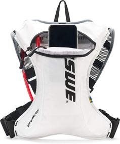 img 2 attached to 🚴 USWE Outlander Pro MTB Hydration Pack: 2.0L/ 70 oz Bladder, White, Bounce-Free for Mountain Bike Marathon Racing