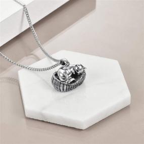 img 3 attached to ONEFINITY Sterling Silver Cat/Dog Keepsake Urn Necklace for Ashes - Pet Memorial Pendant Jewelry Gift for Women and Men