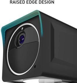 img 1 attached to Delidigi Weather-Resistant Silicone Cover Skin for Wyze Cam Outdoor - Protective Case Accessories for WYZE Cam Outdoor Wire-Free Smart Home Camera (Not Compatible with WYZE Cam v1 and v2) in Black