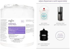 img 3 attached to Zogics EPA Registered Antibacterial Wipes - Surface and Gym Equipment Disinfecting Wipes (800 Wipe Roll)