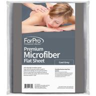 🛌 forpro premium microfiber flat sheet with stain and wrinkle resistance, ideal for massage tables - ultra-light for enhanced comfort logo